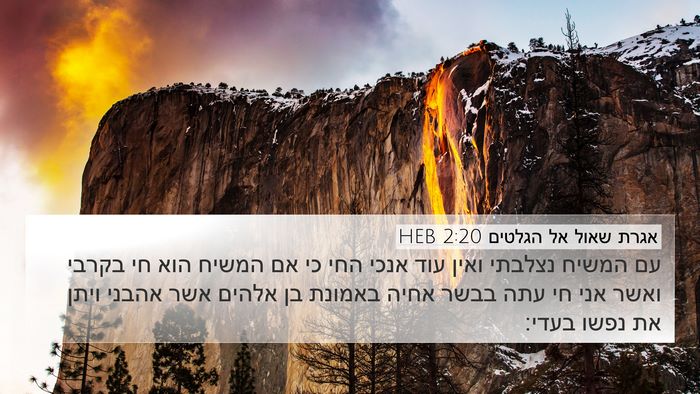 אגרת שאול אל הגלטים 2:20 HEB Bible Verse Image