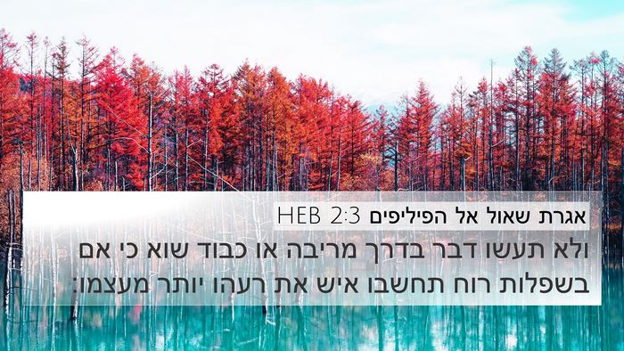 אגרת שאול אל הפיליפים 2:3 HEB Bible Verse Image