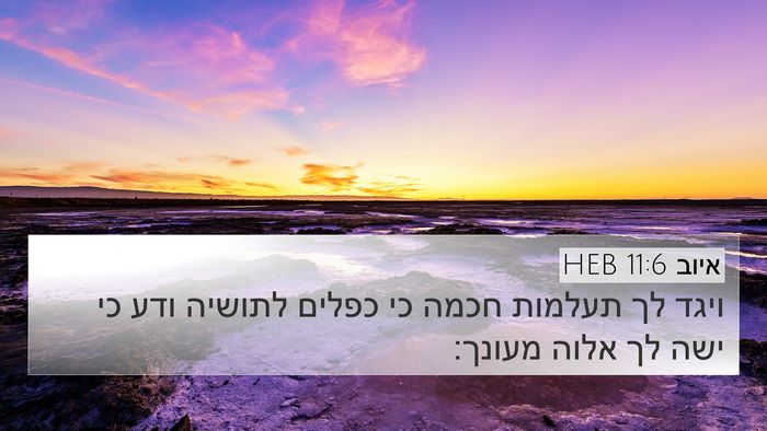 איוב 11:6 HEB Bible Verse Image