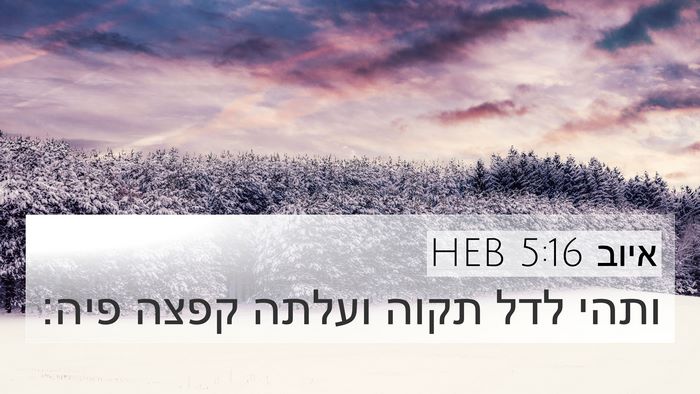 איוב 5:16 HEB Bible Verse Image