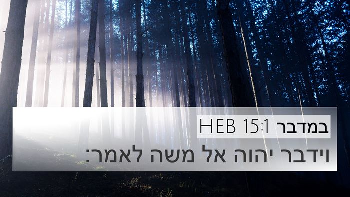 במדבר 15:1 HEB Bible Verse Image
