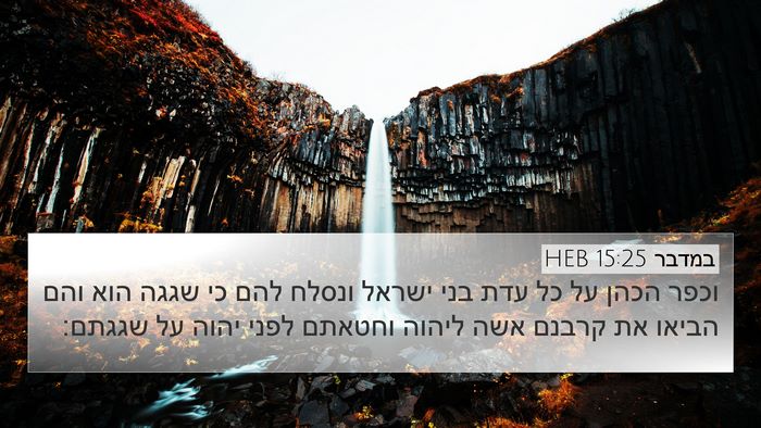 במדבר 15:25 HEB Bible Verse Image