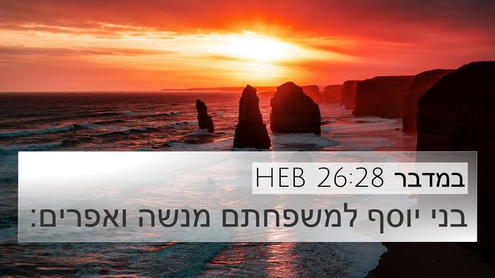 במדבר 26:28 HEB Bible Verse Image