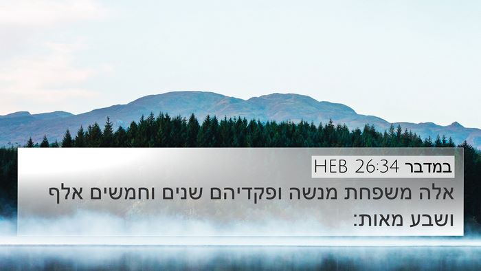 במדבר 26:34 HEB Bible Verse Image