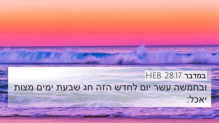 במדבר 28:17 HEB Bible Verse Image