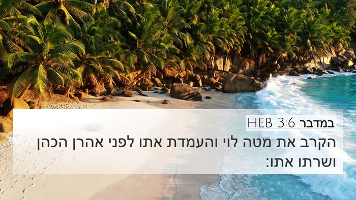 במדבר 3:6 HEB Bible Verse Image