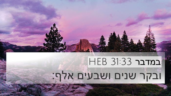 במדבר 31:33 HEB 4K Wallpaper - ובקר שנים ושבעים - 4K Wallpaper Bible Verse
