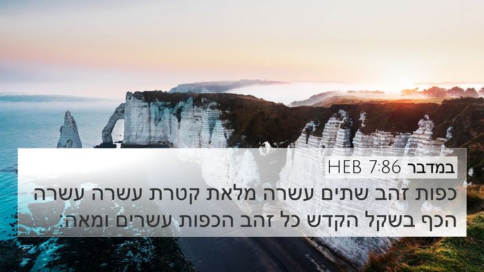 במדבר 7:86 HEB 4K Wallpaper - כפות זהב שתים עשרה מלאת - 4K Wallpaper Bible Verse