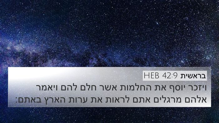 בראשית 42:9 HEB Bible Verse Image