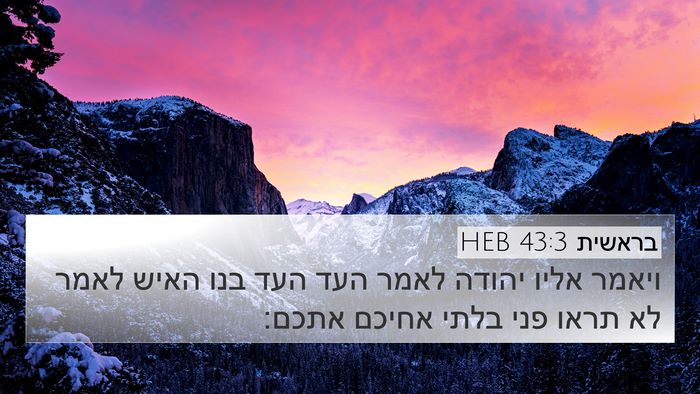 בראשית 43:3 HEB Bible Verse Image