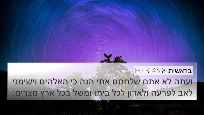 בראשית 45:8 HEB Bible Verse Image