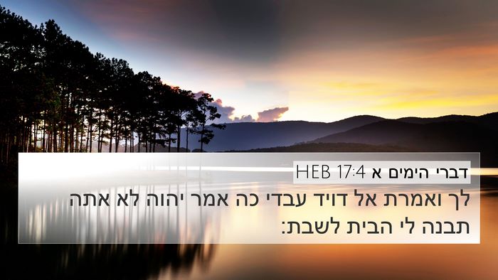 דברי הימים א 17:4 HEB Bible Verse Image