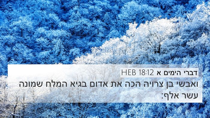 דברי הימים א 18:12 HEB Bible Verse Image