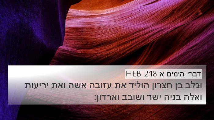 דברי הימים א 2:18 HEB Bible Verse Image
