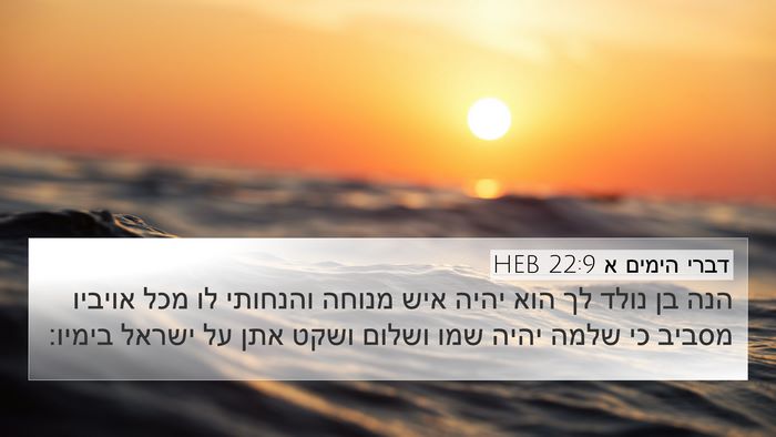 דברי הימים א 22:9 HEB Bible Verse Image