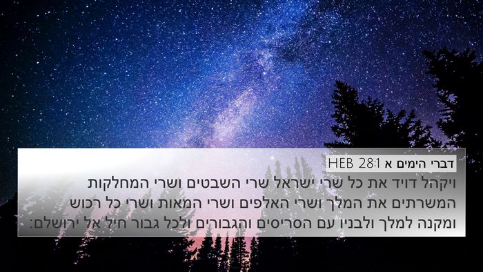 דברי הימים א 28:1 HEB Bible Verse Image