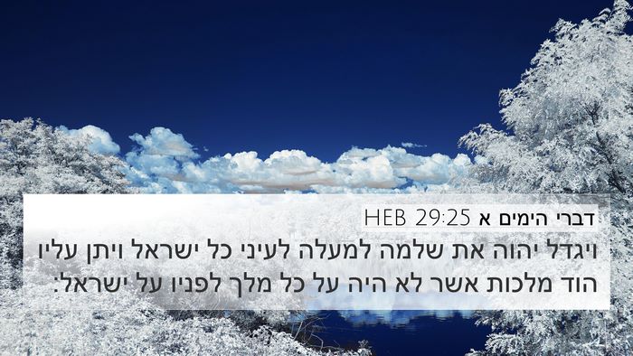 דברי הימים א 29:25 HEB Bible Verse Image