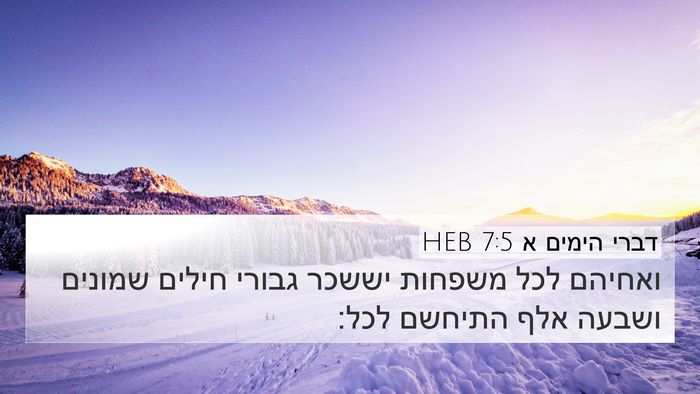 דברי הימים א 7:5 HEB 4K Wallpaper - ואחיהם לכל משפחות יששכר - 4K Wallpaper Bible Verse