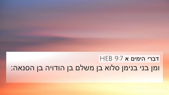 דברי הימים א 9:7 HEB Bible Verse Image