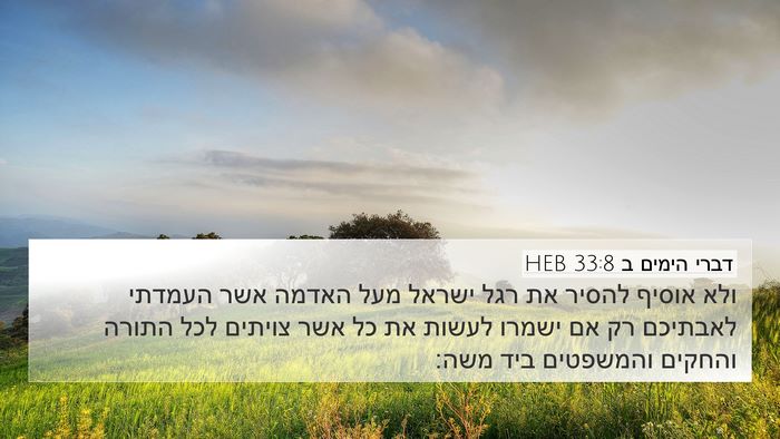 דברי הימים ב 33:8 HEB Bible Verse Image