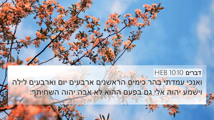 דברים 10:10 HEB Bible Verse Image