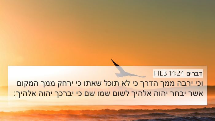דברים 14:24 HEB Bible Verse Image