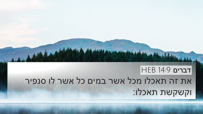 דברים 14:9 HEB Bible Verse Image