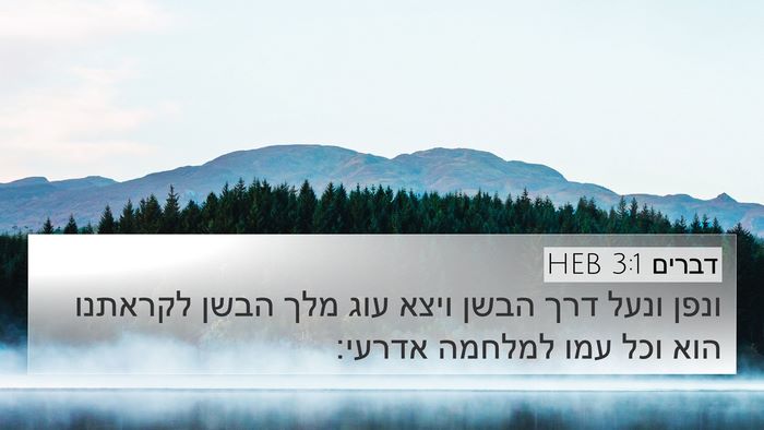 דברים 3:1 HEB Bible Verse Image
