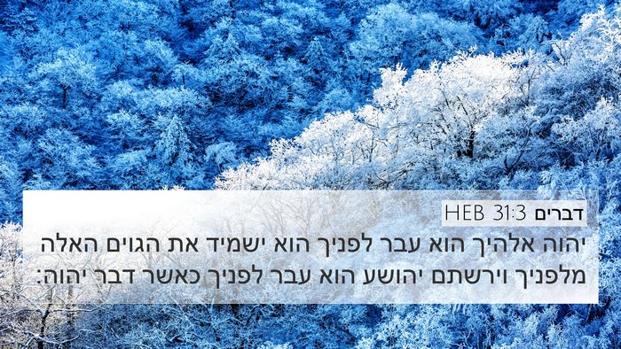 דברים 31:3 HEB Bible Verse Image