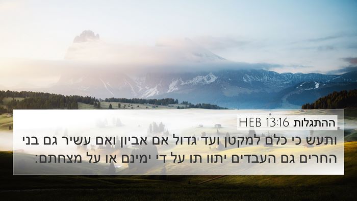 ההתגלות 13:16 HEB Bible Verse Image