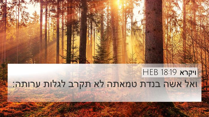 ויקרא 18:19 HEB Bible Verse Image