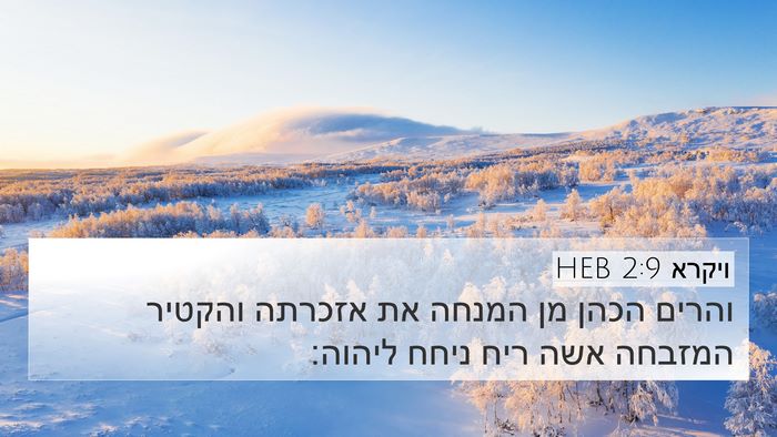 ויקרא 2:9 HEB Bible Verse Image