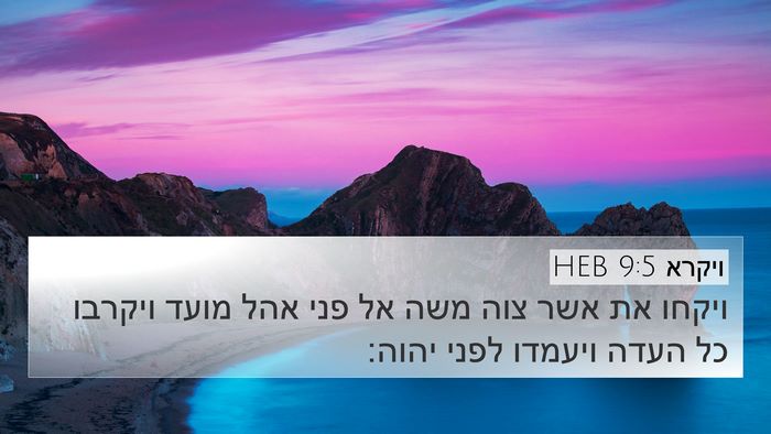 ויקרא 9:5 HEB 4K Wallpaper - ויקחו את אשר צוה משה אל פני - 4K Wallpaper Bible Verse