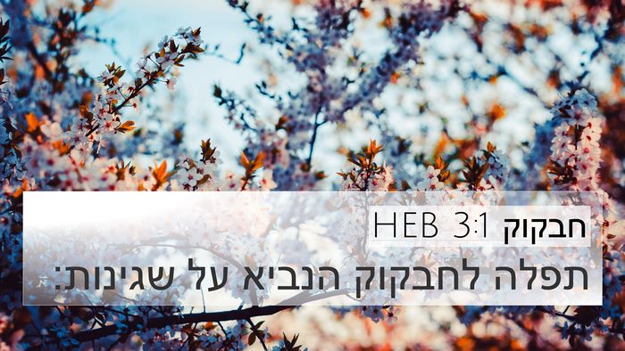 חבקוק 3:1 HEB Bible Verse Image