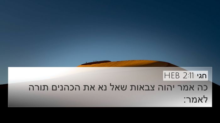 חגי 2:11 HEB 4K Wallpaper - כה אמר יהוה צבאות שאל נא את - 4K Wallpaper Bible Verse