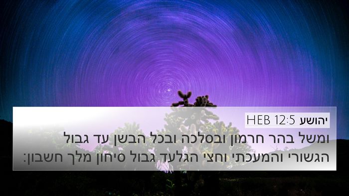 יהושע 12:5 HEB 4K Wallpaper - ומשל בהר חרמון ובסלכה ובכל - 4K Wallpaper Bible Verse