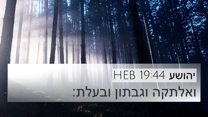 יהושע 19:44 HEB 4K Wallpaper - ואלתקה וגבתון - 4K Wallpaper Bible Verse