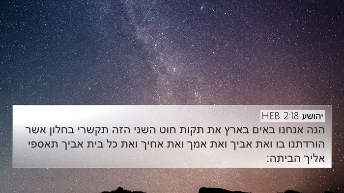 יהושע 2:18 HEB Bible Verse Image