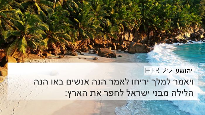 יהושע 2:2 HEB 4K Wallpaper - ויאמר למלך יריחו לאמר הנה - 4K Wallpaper Bible Verse