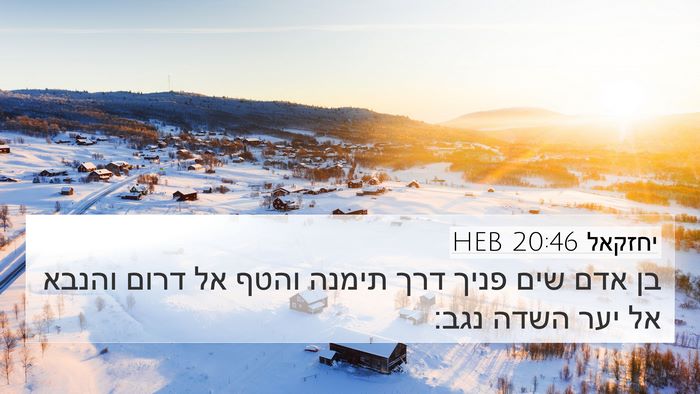 יחזקאל 20:46 HEB Bible Verse Image