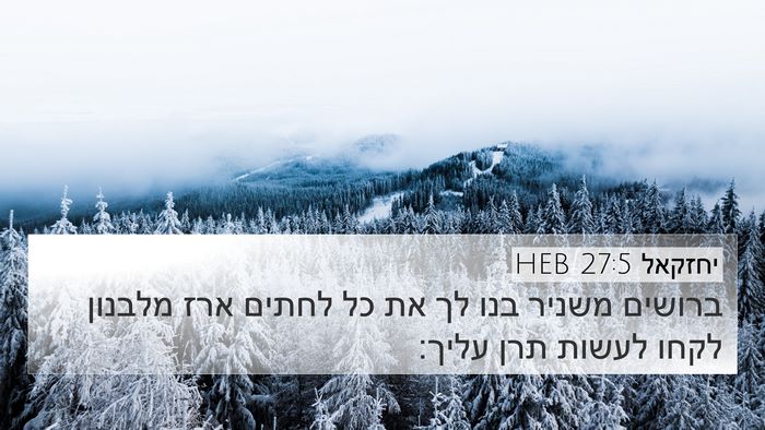 יחזקאל 27:5 HEB Bible Verse Image