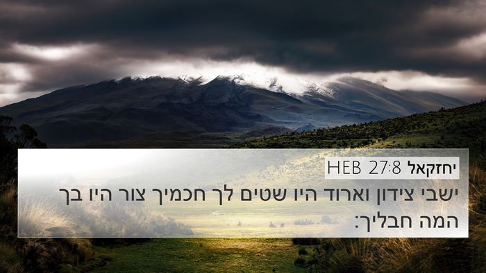 יחזקאל 27:8 HEB Bible Verse Image