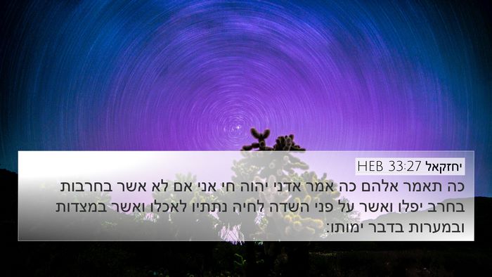 יחזקאל 33:27 HEB Bible Verse Image