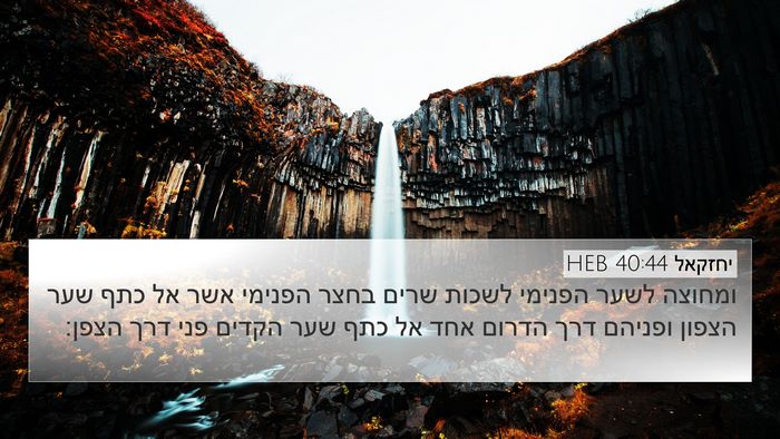 יחזקאל 40:44 HEB Bible Verse Image
