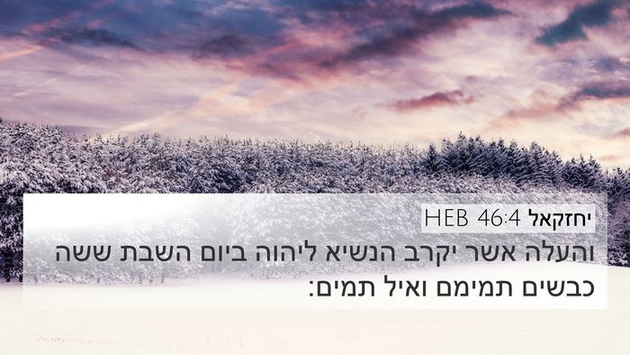 יחזקאל 46:4 HEB Bible Verse Image