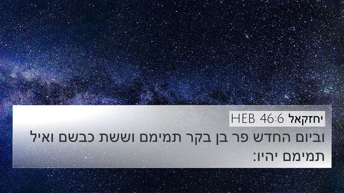 יחזקאל 46:6 HEB Bible Verse Image