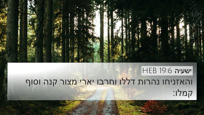 ישעיה 19:6 HEB Bible Verse Image