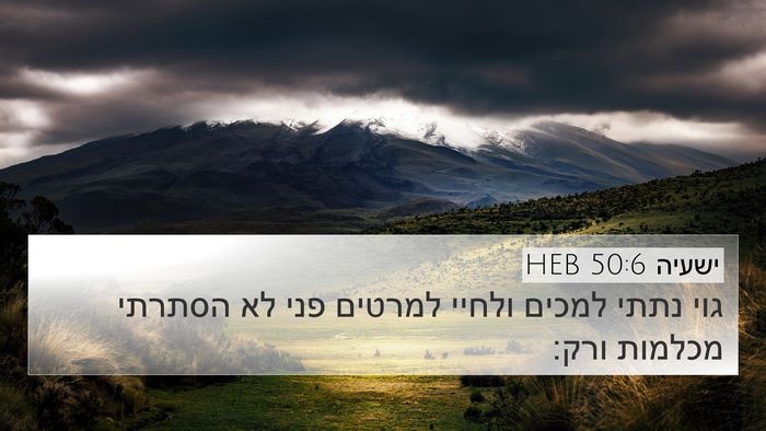 ישעיה 50:6 HEB Bible Verse Image