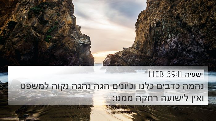 ישעיה 59:11 HEB Bible Verse Image