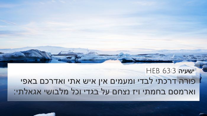 ישעיה 63:3 HEB Bible Verse Image